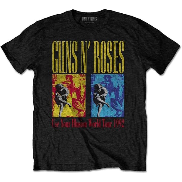 GUNS N' ROSES USE YOUR ILLUSION  Tシャツ L Guns n Roses Use Your Illusion Tour 92-93 Slash Official Tee